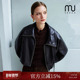 新款 MissonepOL 极简纯色短款 皮衣外套女秋季 法式 Urban