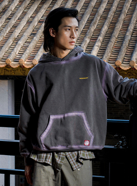 INSIDEDOT 套头连帽情侣卫衣纯棉2025新款宽松长袖上衣男潮牌男装