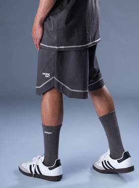 INSIDEDOT 2025春夏新款简约百搭短裤男宽松休闲五分运动裤套装