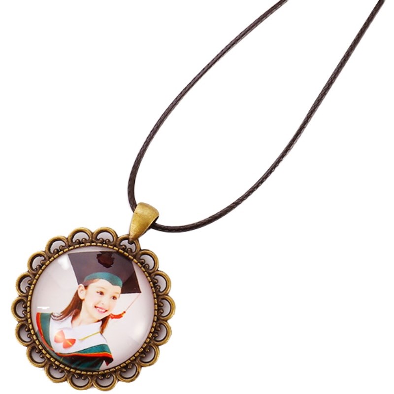 动漫幼儿园毕业定制礼物新款时光宝石儿童项链纪念手工DIY复古底