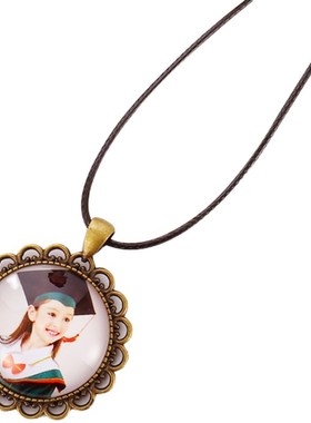 动漫幼儿园毕业定制礼物新款时光宝石儿童项链纪念手工DIY复古底