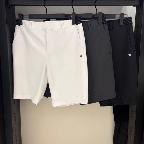 男士26早春新款高尔夫服装薄款纯色字母休闲运动短裤舒适百搭速干