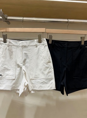 女士高尔夫短裤26年春夏新款百搭休闲运动时尚修身纯色短裤舒适