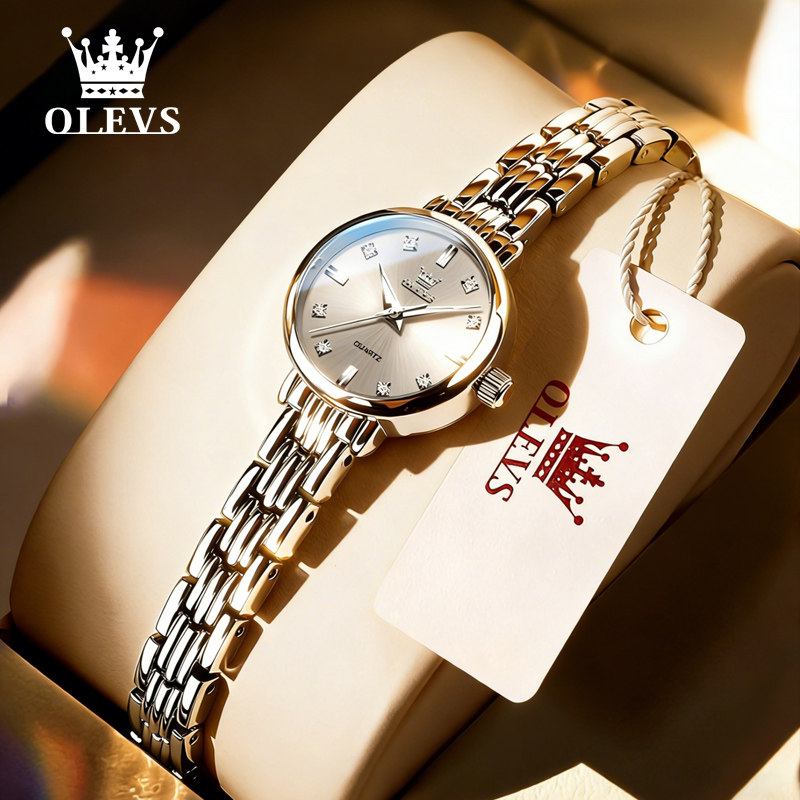 欧利女士正品简约轻奢潮流石英表