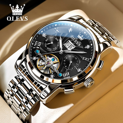 【送礼精选】瑞士认证镂空男表