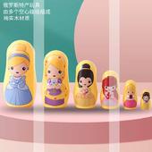 中国风公主女生可爱儿童益智玩具生日礼物 俄罗斯风情套娃6层新款