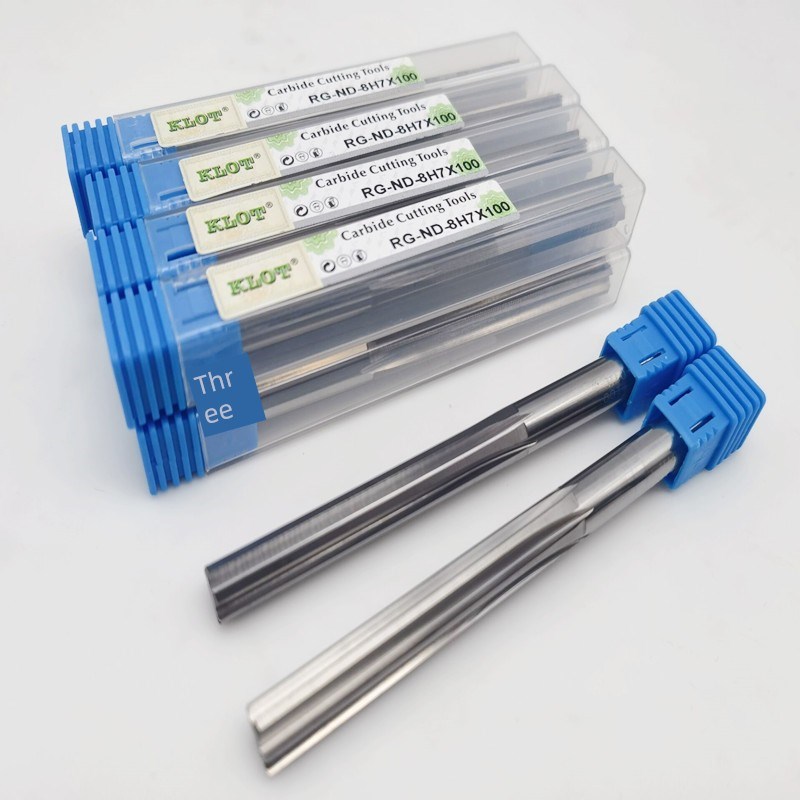 永伟KLOT 钨钢铰刀机用pYG10X整体硬质合金直槽铰刀 3-13*100H7H8