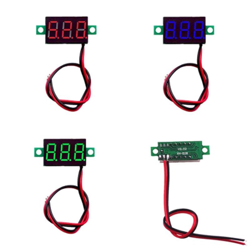 0.28/0.36英寸数字电压表头30V数码管微型数显两二/三线