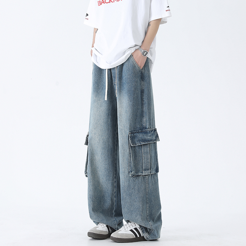 美式复古工装牛仔裤男款