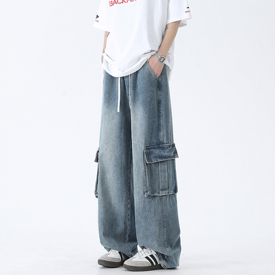 美式复古工装牛仔裤男款