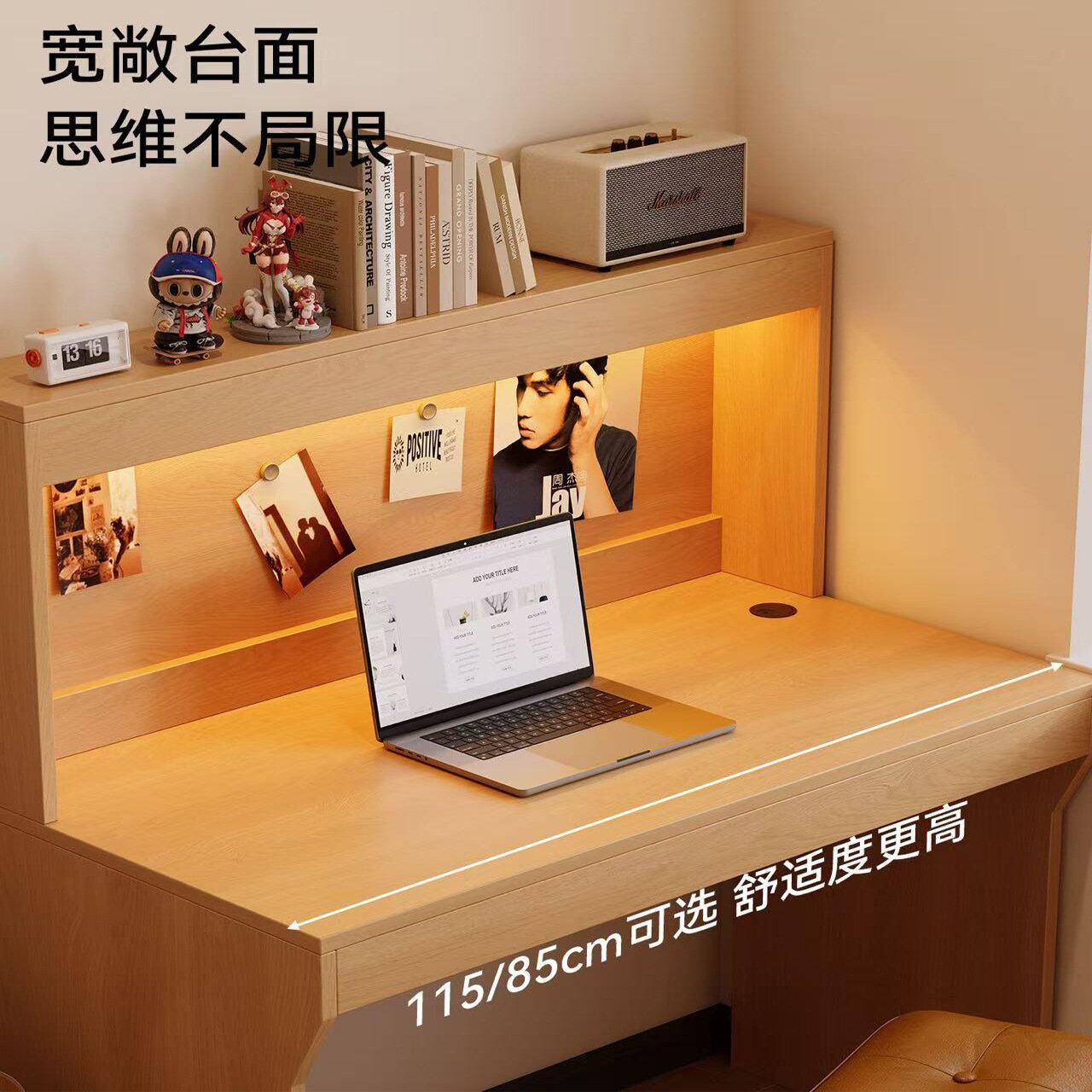 自习室学习桌考研大学生自习桌书桌隔断桌椅封闭沉浸式桌子电脑桌