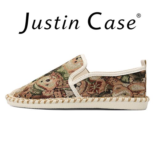 JustinCase一脚蹬帆布鞋防滑