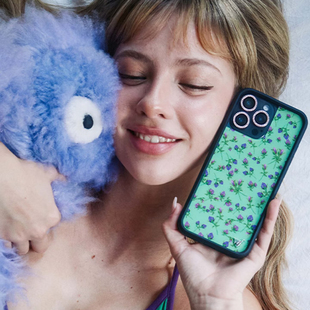 Rosie适用苹果iPhone16 13ProMax WF防摔保护套 WFwe联名紫玫瑰Purple Plus手机壳12欧美时尚 Posie