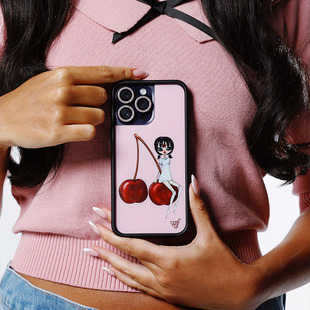 Wildf联名樱桃少女Cindy Kimberly苹果15适用iPhone14/13ProMax手机壳全包欧美ins防摔夏日12防摔WF保护套