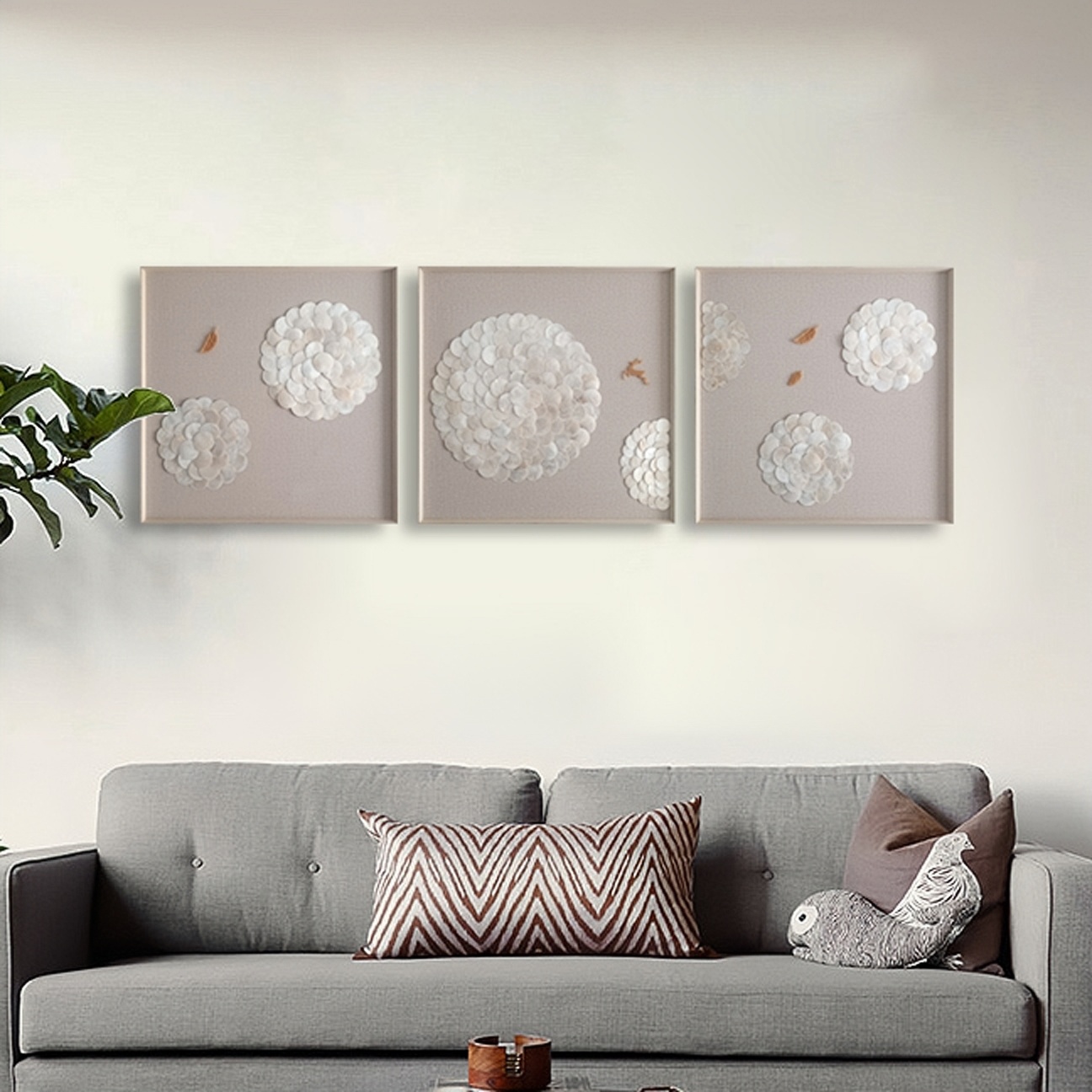 贝母手工装饰画复古贝壳装饰画框玄关挂画客厅轻奢艺术软装壁画图片