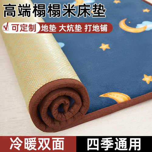 冬夏两用冰藤凉席床垫软垫