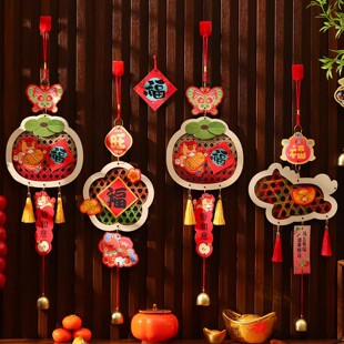 马年挂饰过年装饰挂件新年喜庆2026年入户门春节门把手氛围布置