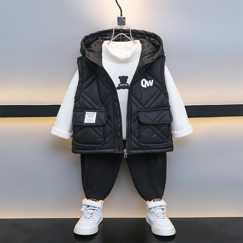 免烫处理连帽(不可脱卸)常规款聚酯纤维拉链马甲,童装/婴儿装/亲子装,马甲,淘宝优惠券,粉丝福利购,淘宝优惠卷