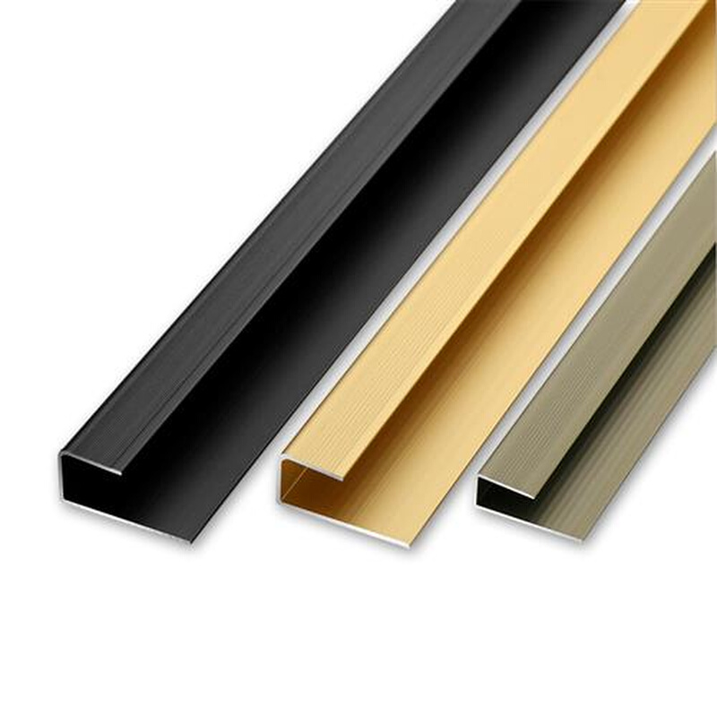 铝合C金型收边条复合实木地板压条包边条U型楼梯收口条板材封边条