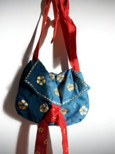 原创明制大容量货郎包女复原古风斜挎汉服刺绣货郎包古风单肩包包