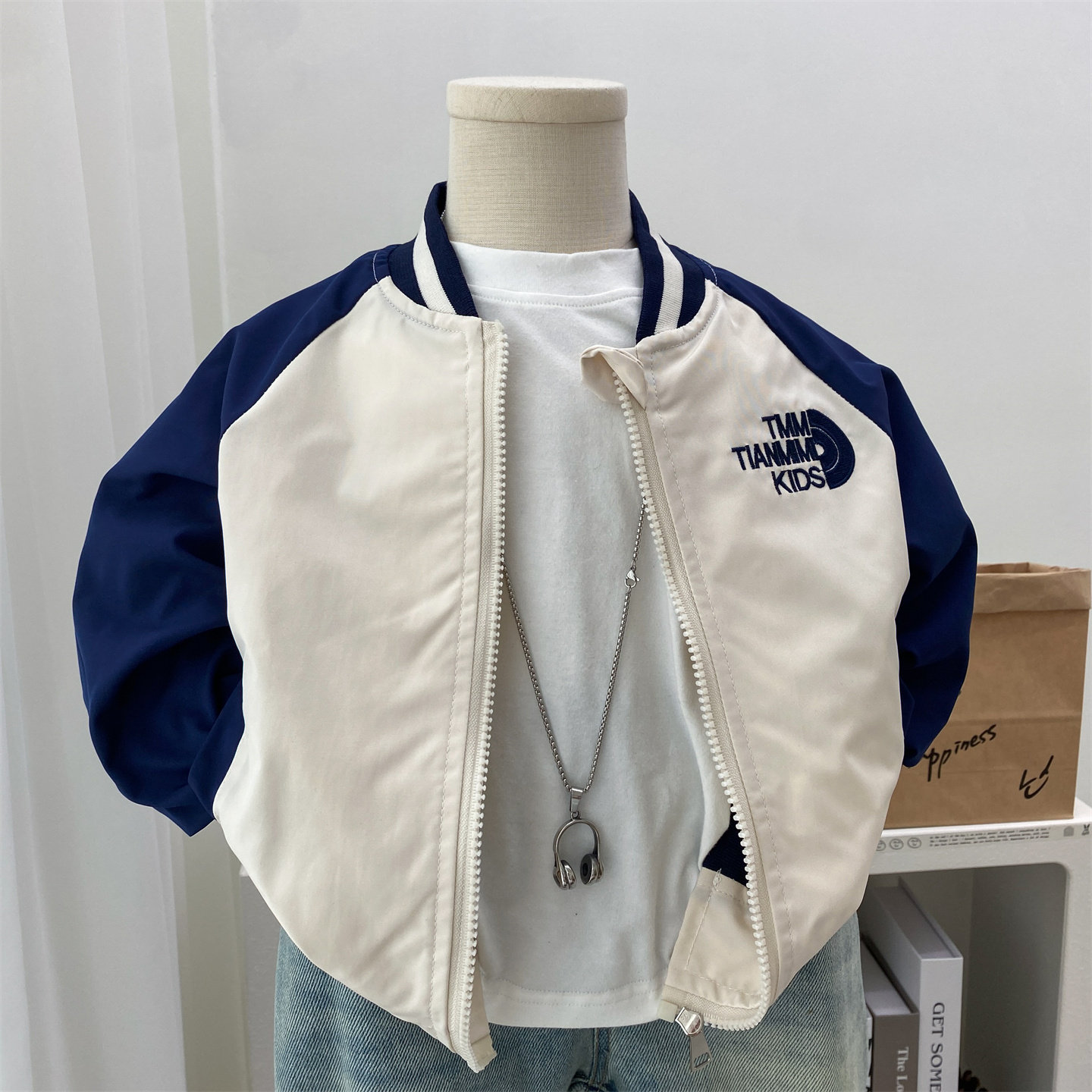 男童外套春秋新款薄款双层夹克衫小男孩宝宝秋装棒球服开衫上衣潮