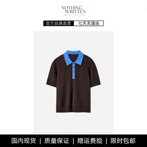 【现货】NOTHING WRITTEN标准版型POLO衫春夏新品针织短袖T恤上衣