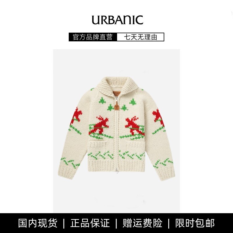 【现货】urbanic30羊毛针织开衫 24韩版圣诞麋鹿氛围感毛衣外套女,女装/女士精品,大码套装,淘宝优惠券,粉丝福利购,淘宝优惠卷