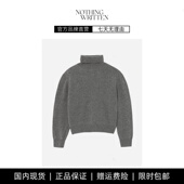 现货 NOTHING WRITTEN纯色高领毛衣韩版 纯色休闲保暖打底衫 女