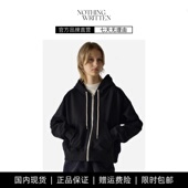 连帽卫衣女外套运动休闲上衣 WRITTEN春秋拉链式 现货 NOTHING