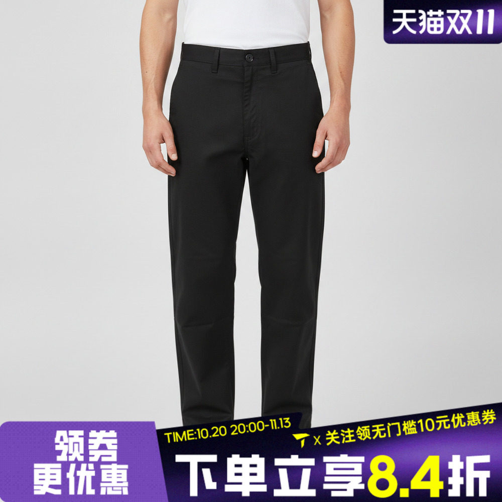 VANS范斯男子Authentic Chino Loose运动休闲长裤VN000TCYBLK