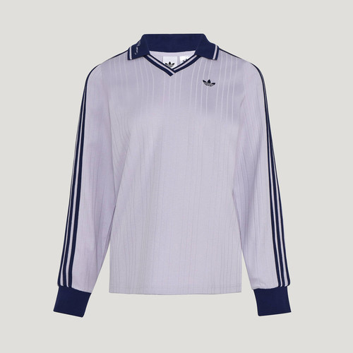 滔搏adidas阿迪达斯三叶草女子针织运动休闲POLO衫长袖T恤KY5733
