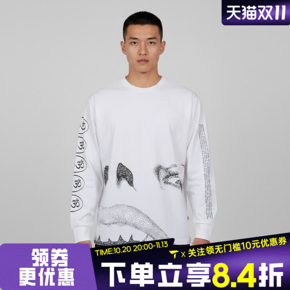 滔搏VANS范斯男子ED DAVIS LS TEE运动休闲长袖T恤VN000VT2JVY