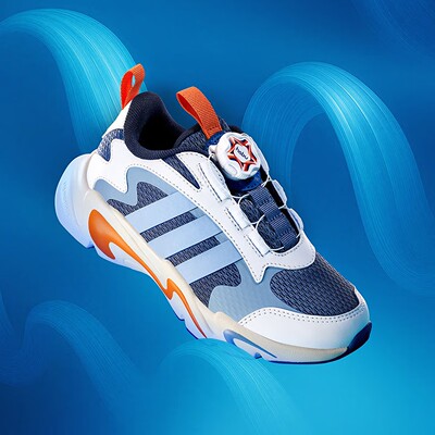adidas阿迪达斯男小童BOA旋钮PLAYFLEX HABU K运动休闲鞋KJ1553