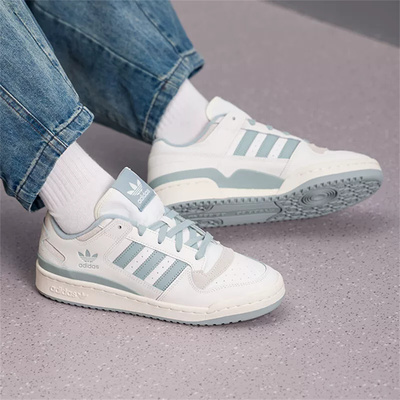 adidas阿迪达斯三叶草中性FORUM LOW CL运动休闲鞋JQ1532