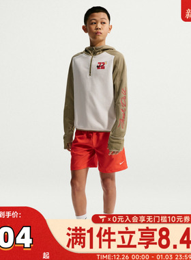 NIKE耐克大童K NK TF LS HZ TOPCNY运动休闲套头衫卫衣IQ3936-133