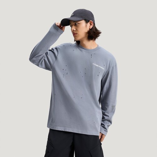 滔搏adidas阿迪达斯男子 M RH 运动休闲长袖T恤KW0098