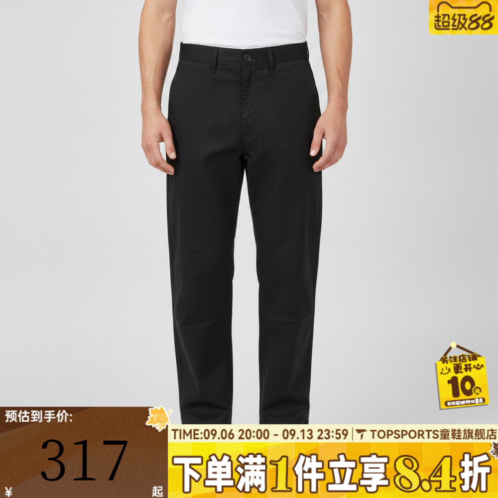 VANS范斯男子Authentic Chino Loose运动休闲长裤VN000TCYBLK