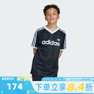 adidas阿迪达斯男大童LO TEE运动休闲短袖T恤KG5300