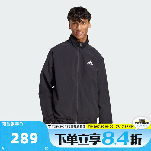 滔搏adidas阿迪达斯男子M SL WV TT运动健身夹克外套JM1772