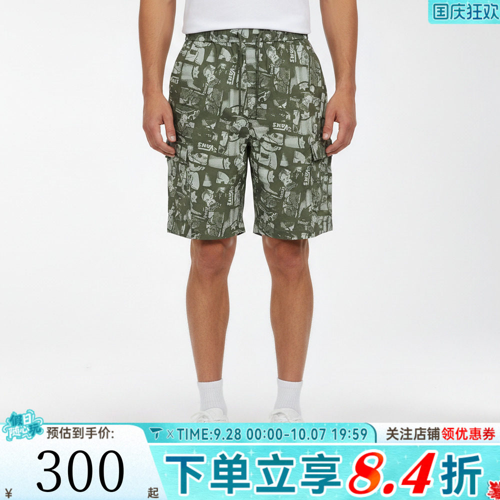 滔搏VANS范斯男子AP DIMOO WOVEN SHORT运动休闲短裤VN000ZT1HU2