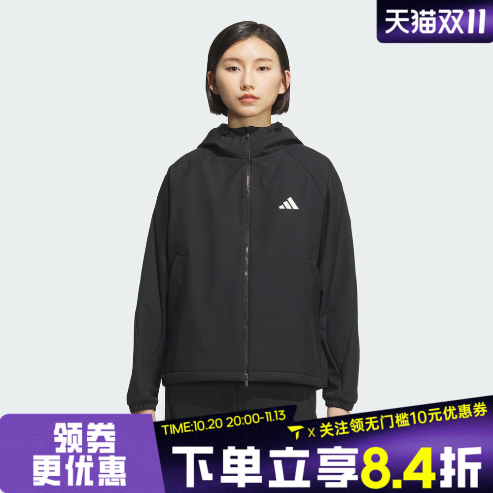 adidas阿迪达斯女子MS SOFTSHELL JK运动健身夹克外套KC0054