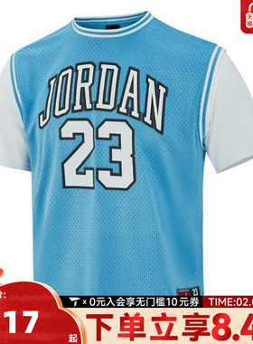 NIKE耐克大童针织运动短袖T恤JD2422054GS-001