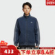 adidas阿迪达斯三叶草大童三条纹运动休闲立领夹克外套KE2849