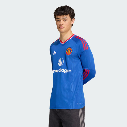 滔搏adidas阿迪达斯男子MUFC A JSY L曼联运动休闲长袖T恤KB5555