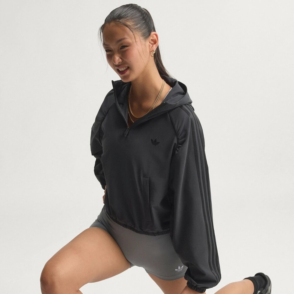 adidas阿迪达斯三叶草女子运动训练健身休闲套头衫夹克外套KU3700