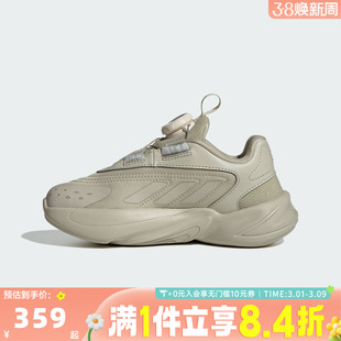 adidas阿迪达斯童鞋男童鞋子大童休闲鞋女童旋钮运动跑步鞋HQ0270