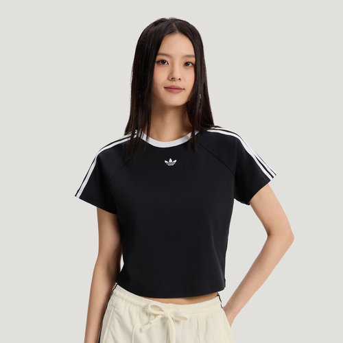滔搏adidas阿迪达斯三叶草女子BABY TEE W运动休闲短袖T恤KT7794