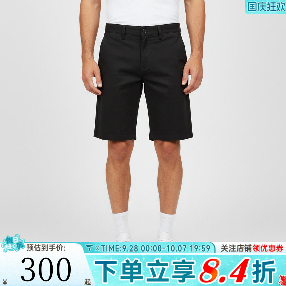 滔搏VANS范斯男子运动休闲短裤VN000TCWBLK