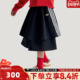adidas阿迪达斯三叶草女大童JG SKIRT运动休闲半身裙KT4999