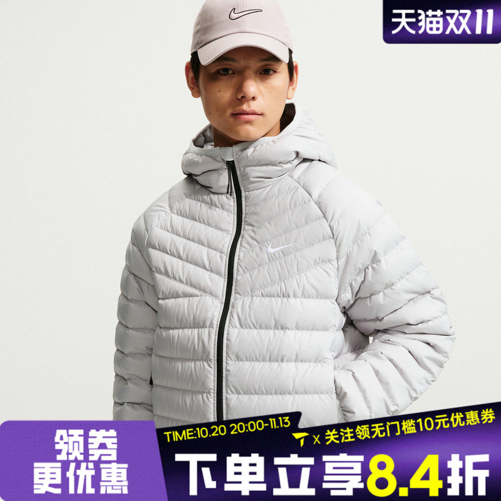 滔搏NIKE耐克男子冬季新款宽松轻便运动休闲排骨羽绒服JA0742-097